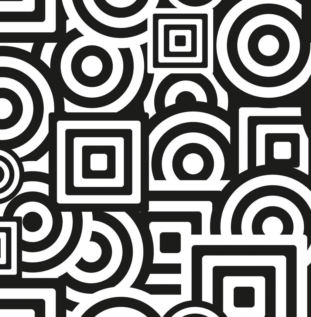 Чёрно-белый геометрический фон - 3D Фотообои по Вашим размерам на стену в  интернет магазине arte.ru. Заказать обои Чёрно-белый геометрический фон -  (10558)