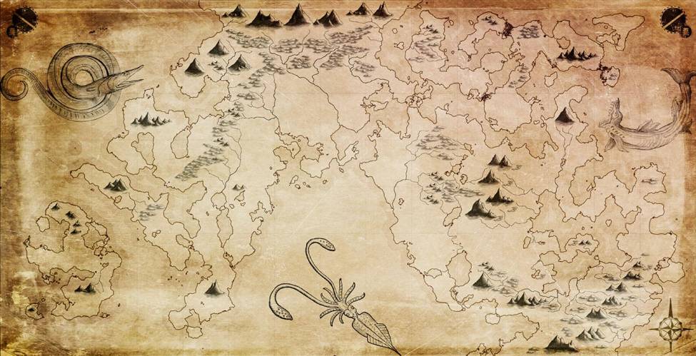 Фотообои Пиратская карта | арт.14390