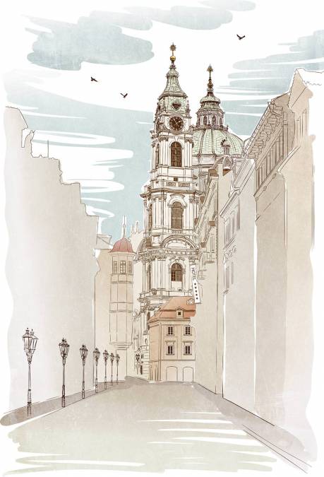 Фотообои Улица в Праге | арт.1795