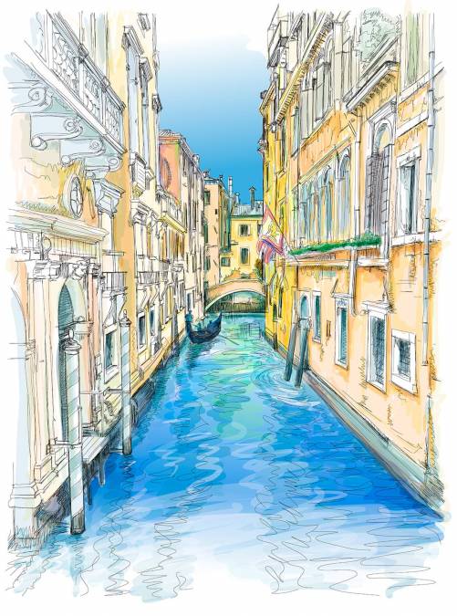 Фотообои Канал в Венеции | арт.17106