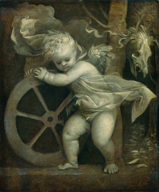 Фотообои Купидон С Колесом Фортуны | арт.1867
