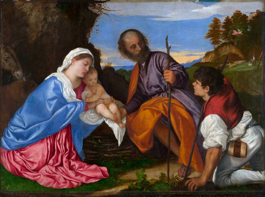 Фотообои Святое Семейство С Пастухом | арт.18115
