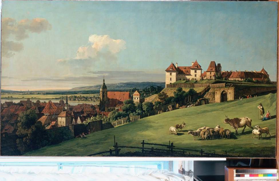 Фотообои Вид Пирны От Замка Зонненштайн | арт.18153