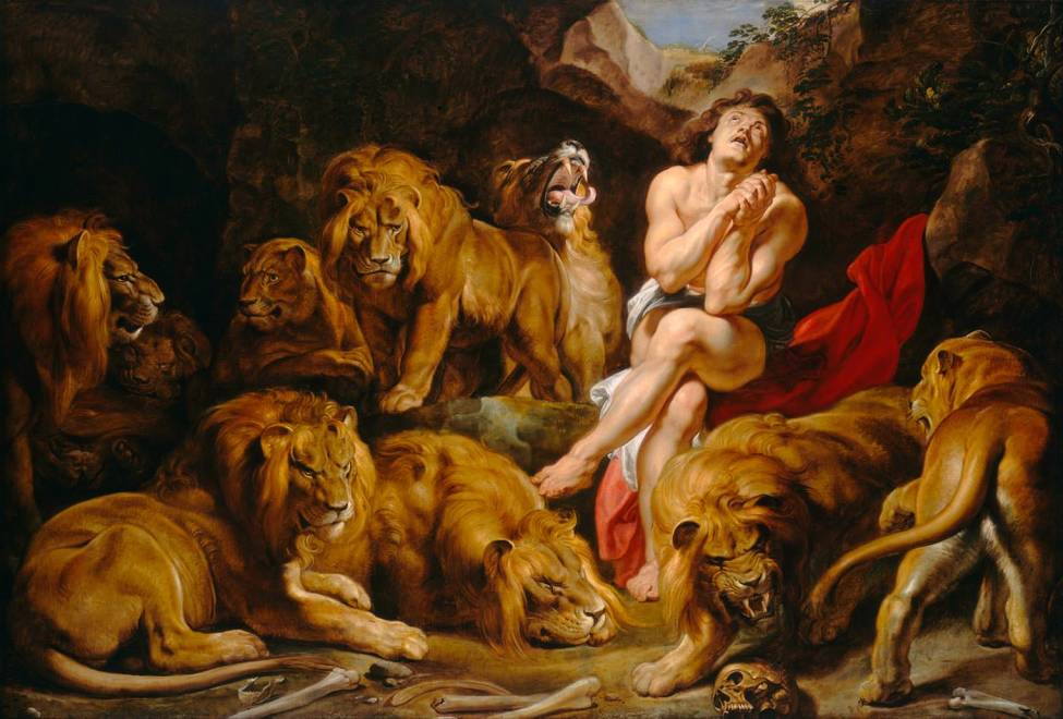 Фотообои Даниил во рву львином | арт.18303