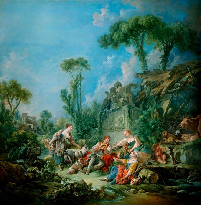 Фотообои Франсуа Буше "Пастушеская идиллия" | арт.18361