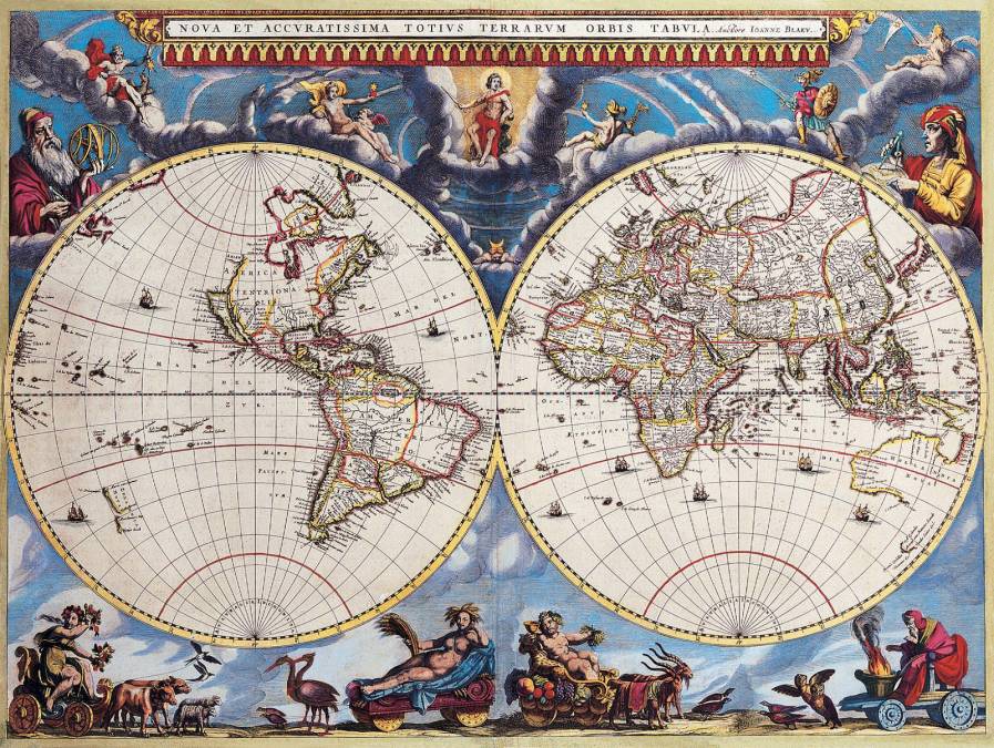 Фотообои Старинная карта мира | арт.1987