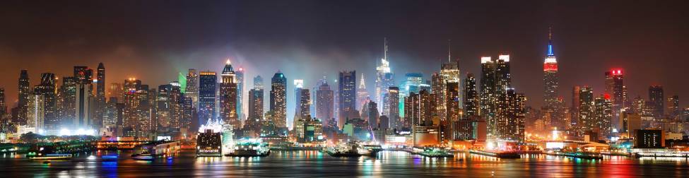 Фотообои Ночной Нью-Йорк | арт.2231