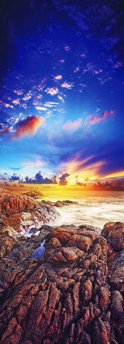 Фотообои Берег моря. Вертикальная панорама | арт.23661