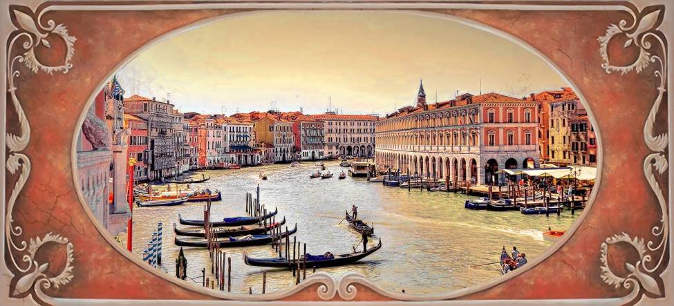 Фотообои Венеция в багете | арт.2652
