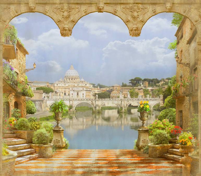 Фотообои Вид с террасы на собор святого Петра | арт.26133