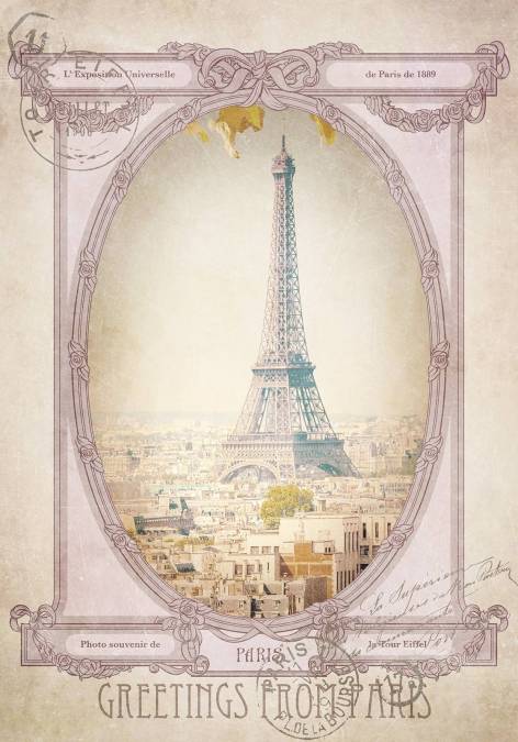 Фотообои Открытка из Парижа | арт.26226