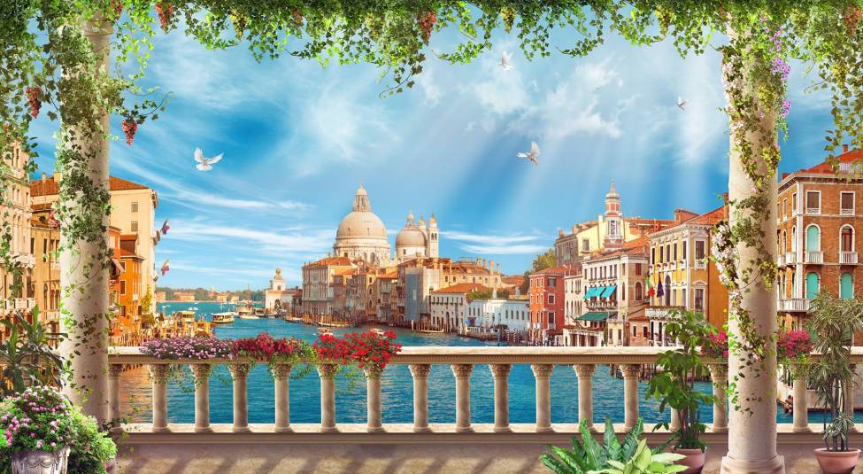 Фотообои Балкон в Венеции | арт.26269