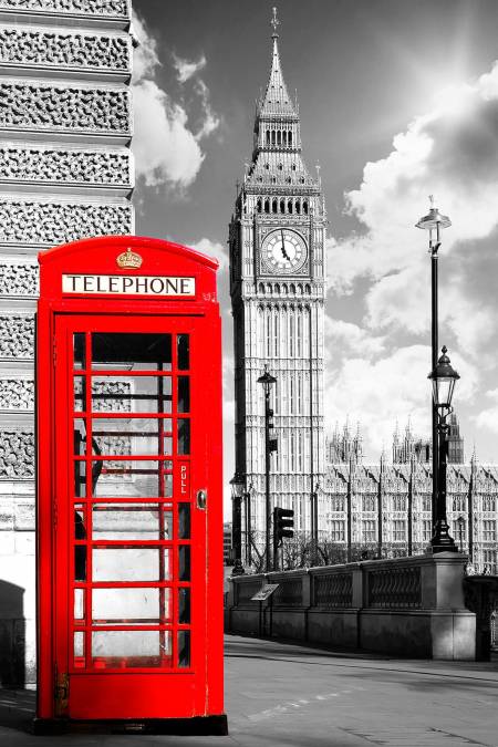 Фотообои Телефонная кабина.Лондон. | арт.11361