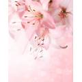 Фотообои Лилии на розовом фоне 2 | арт.28700