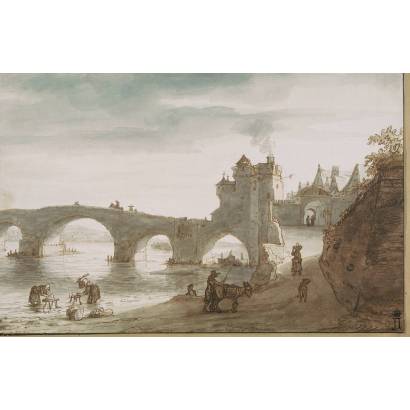 Фотообои Мост Через Луару В Амбуазе | арт.18171